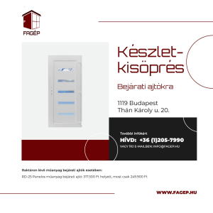 nyílászáró akció_készletkisöprés