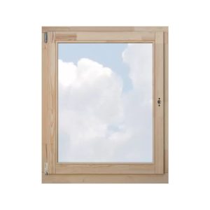 Borovi Nyíló-bukó ablakok - 120×150, 68mm kétrétegű - Natúr kezeletlen