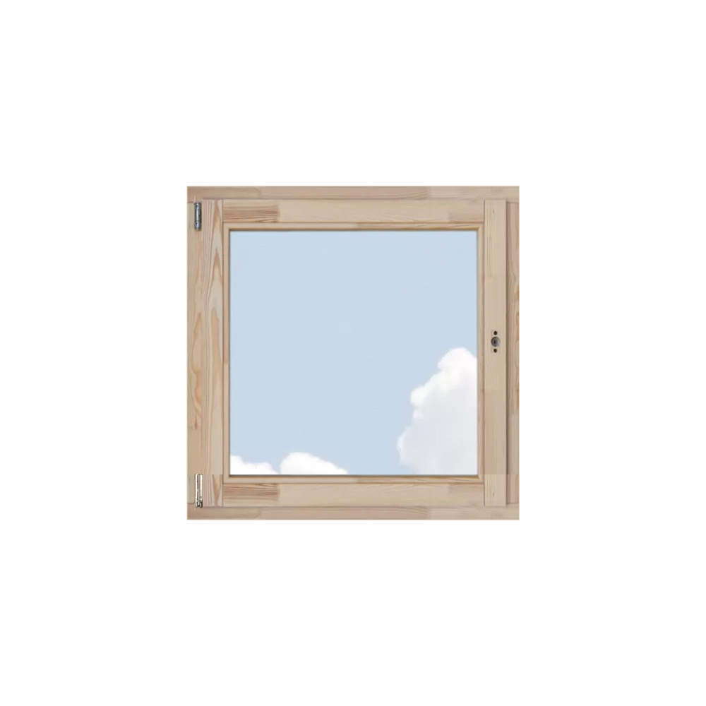 Borovi Nyíló-bukó ablakok - 90×90, 78mm háromrétegű - Natúr kezeletlen