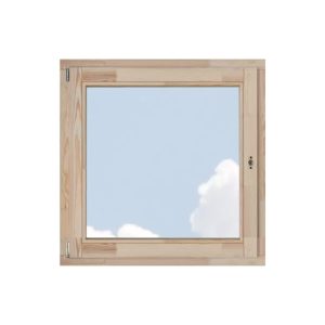 Borovi Nyíló-bukó ablakok - 120×120, 68mm kétrétegű - Natúr kezeletlen