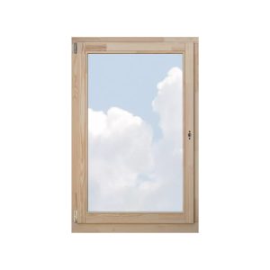 Borovi Nyíló-bukó ablakok - 60×120, 78mm háromrétegű - Natúr kezeletlen