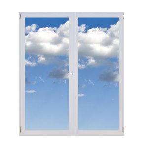 Középen nyíló-bukó erkélyajtók - 180×210, Fenstherm Plus Schüco 7 kamrás 3 rétegű üveggel