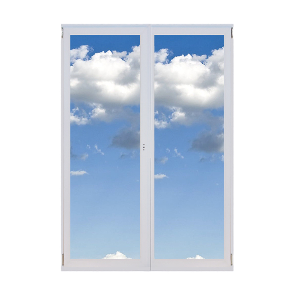 Középen nyíló-bukó erkélyajtók - 180×240, Fenstherm Plus Schüco 7 kamrás 3 rétegű üveggel