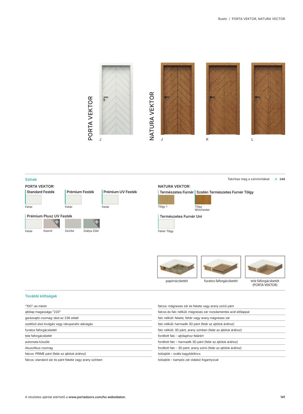 PORTA VEKTOR / NATURA VEKTOR – Rustic katalóguslap – PORTA 2026